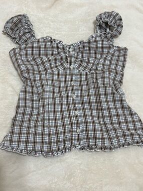 Hollister plaid button up